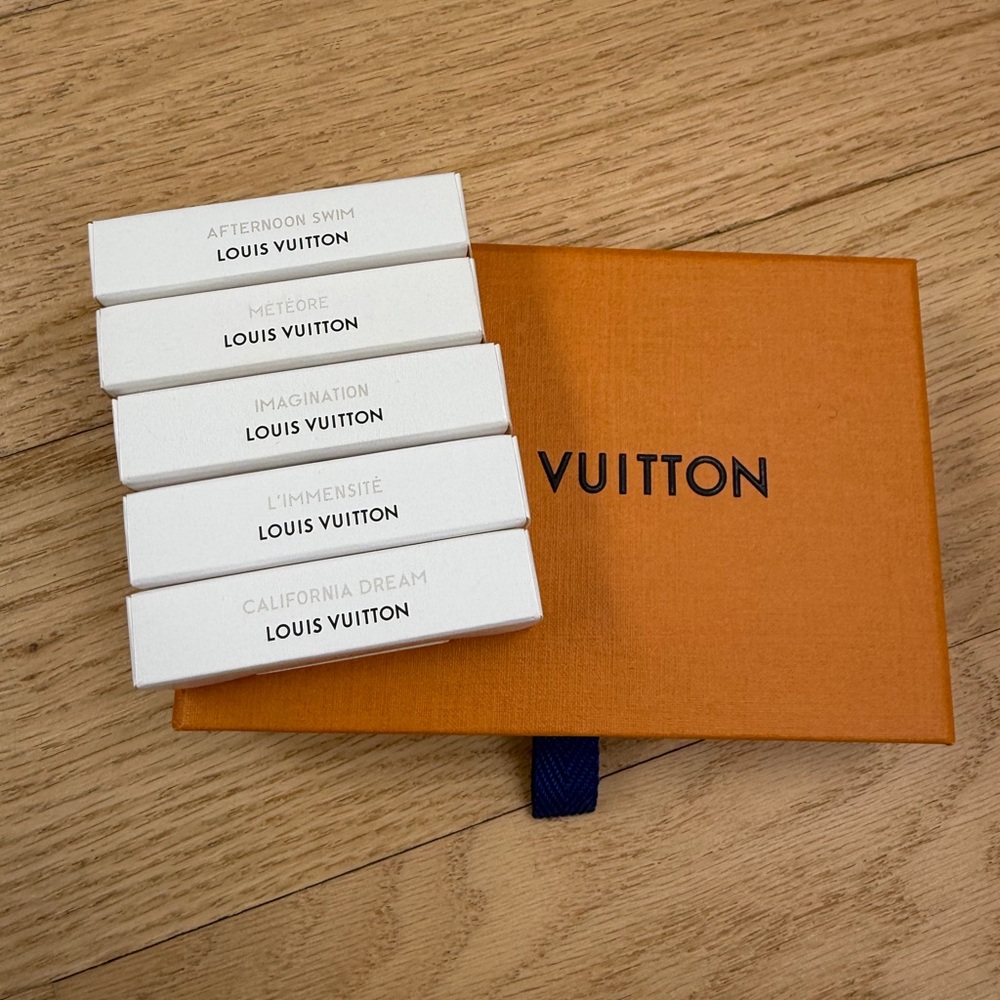 Louis Vuitton Fragrance Collection in White and Orange